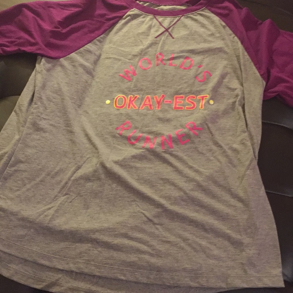 “World’s okay-est runner” shirt